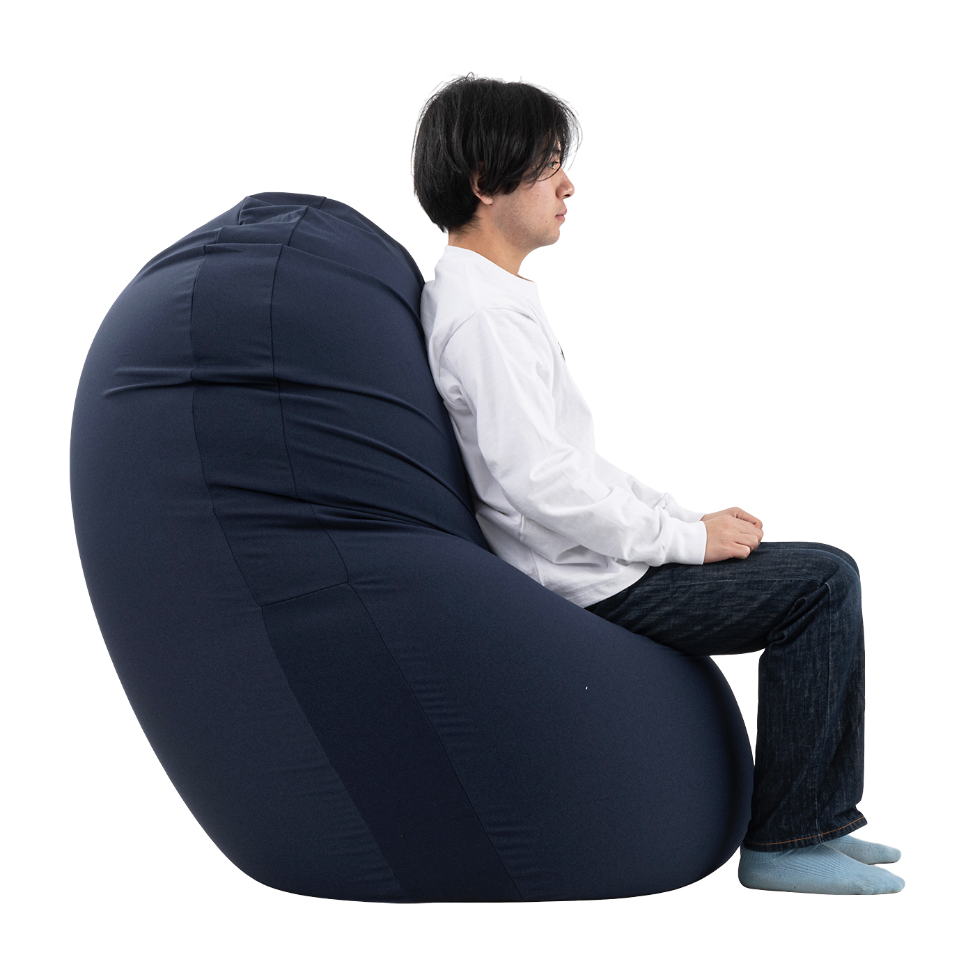 山善ビーズクッションBS55-1570 パープル 商品情報_ビーズソファ