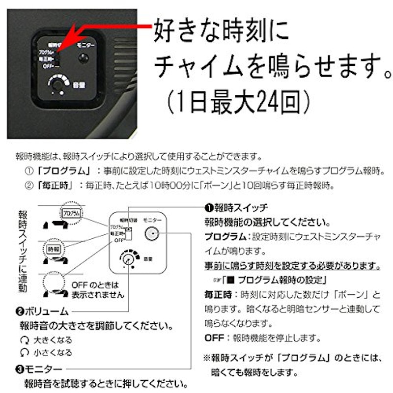 電波掛け時計 3