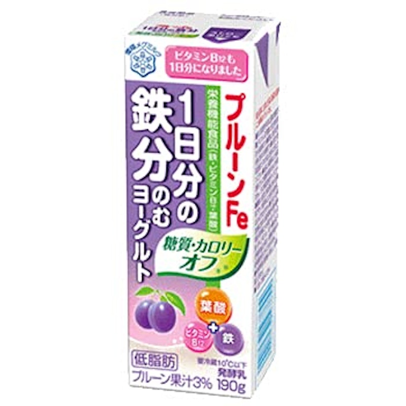 プルーンFe 1日分の鉄分 のむヨーグルト 糖質・カロリーオフ 1