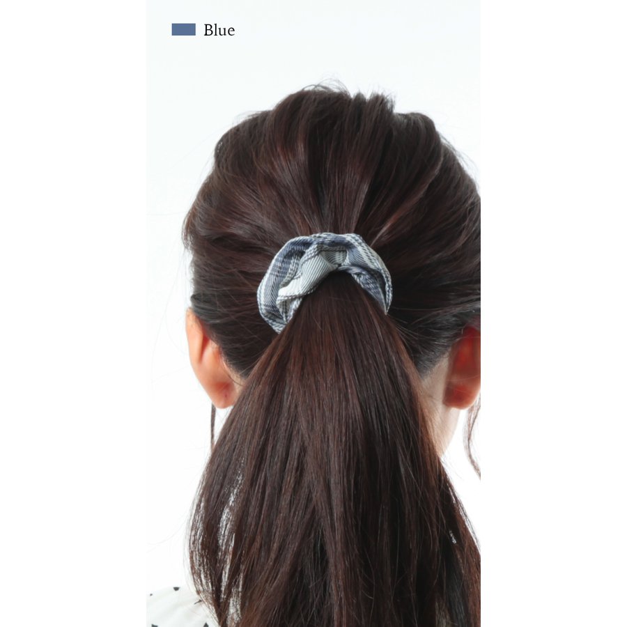 fleurouge チェックシュシュ 5個セット 8