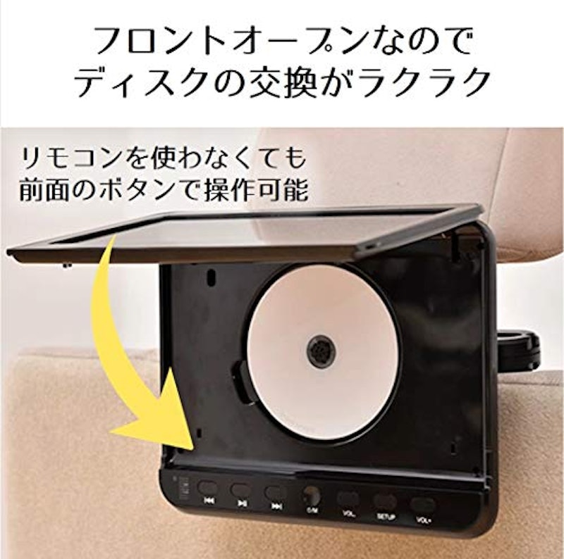 ヘッドレストモニター DVDプレーヤー 2
