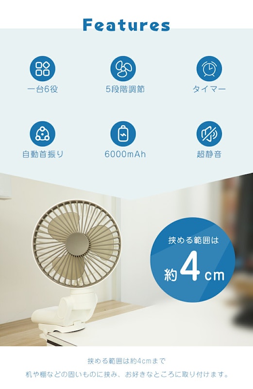 卓上扇風機 4