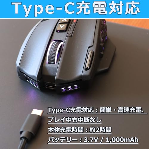 RED SAMURAI 有線・ワイヤレスゲーミングマウス 2