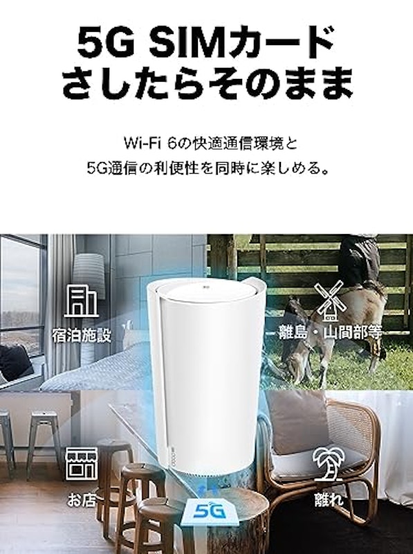 5G対応メッシュWi-Fi 6ホームルーター 4