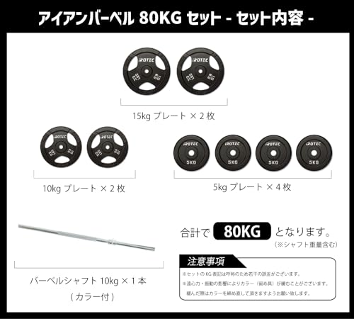 バーベル プレートセット トレーニング用品 ②イグニオ IGNIO プレート