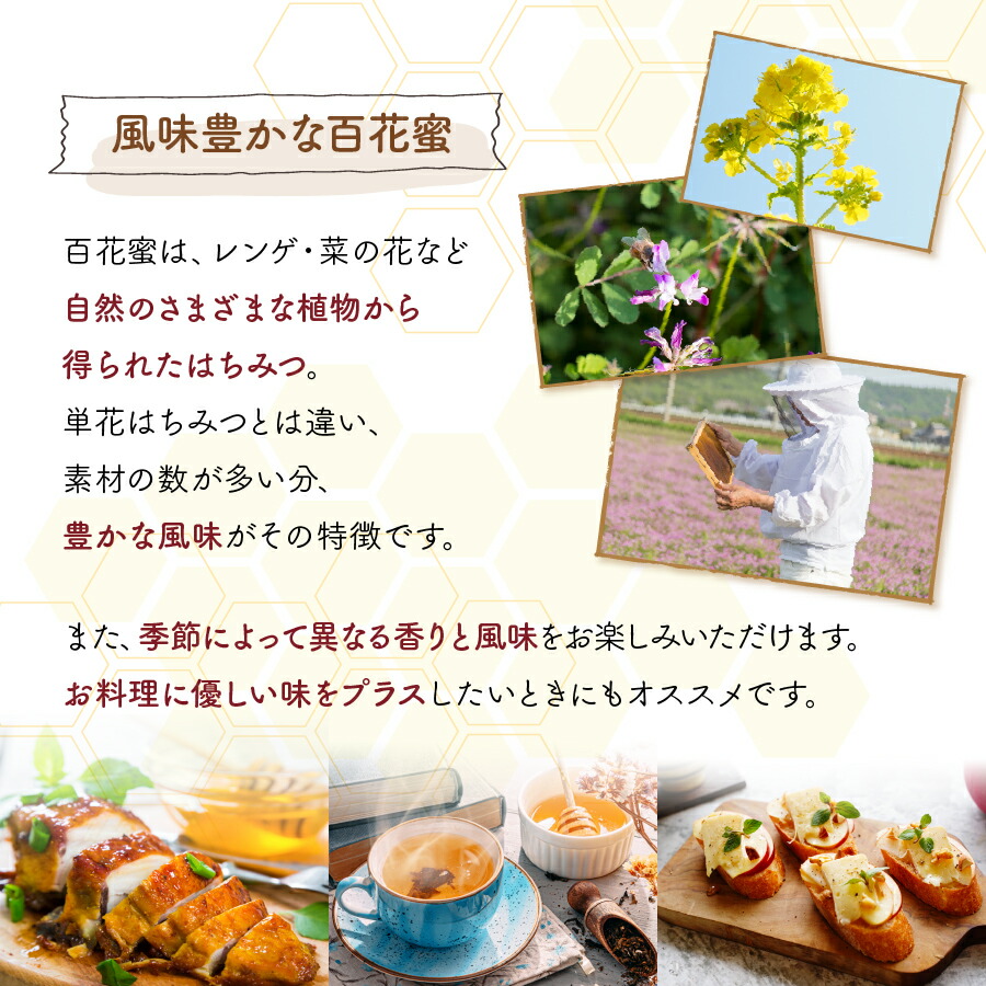 純粋はちみつ国産百花蜜 6