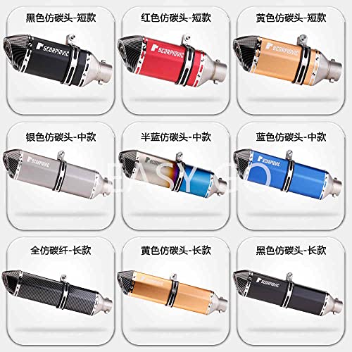 スリップオンマフラー バイクサイレンサー 汎用 長さ470mm 50.8mm 5