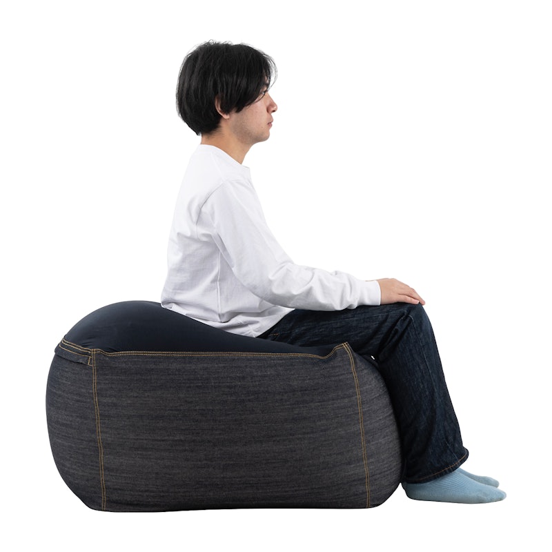 無印良品 体にフィットするソファ・綿デニムネイビー・セットを 無印良品 体にフィットするソファ・綿デニムネイビー・セットを