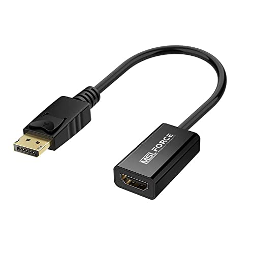 Displayport to HDMI 変換 アダプタ コネクタ フルHD 黒 - 映像用ケーブル