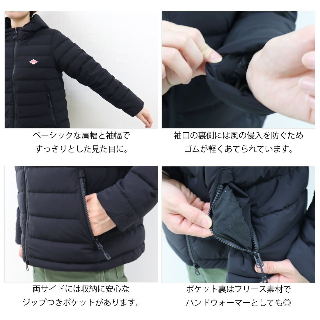 ナイロンタフタ ミドル ダウン フード ジャケット 3