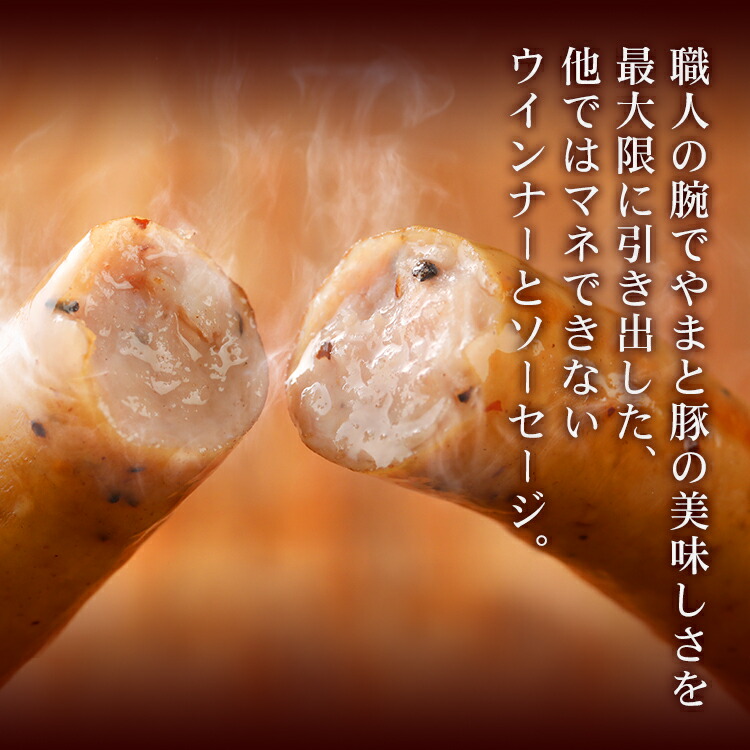 やまと豚 無塩せき ウインナー ソーセージ お試し6点セット 3