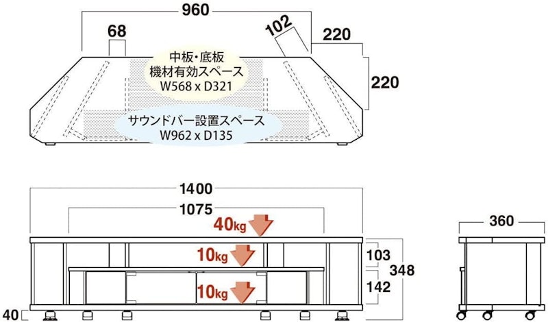 TV台・ローボード ヌック 4