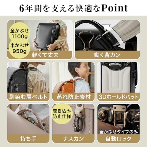ランドセル LEPOLE 全かぶせ 2