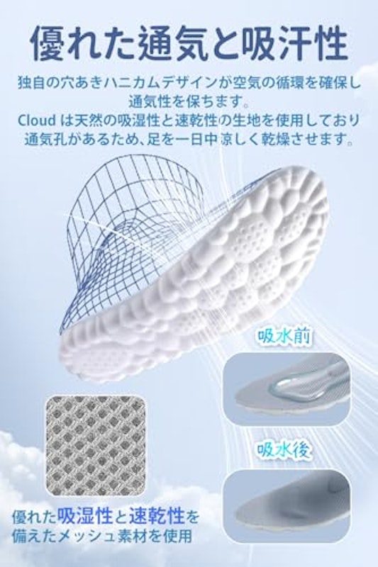 KUMO 足が疲れないインソール 4