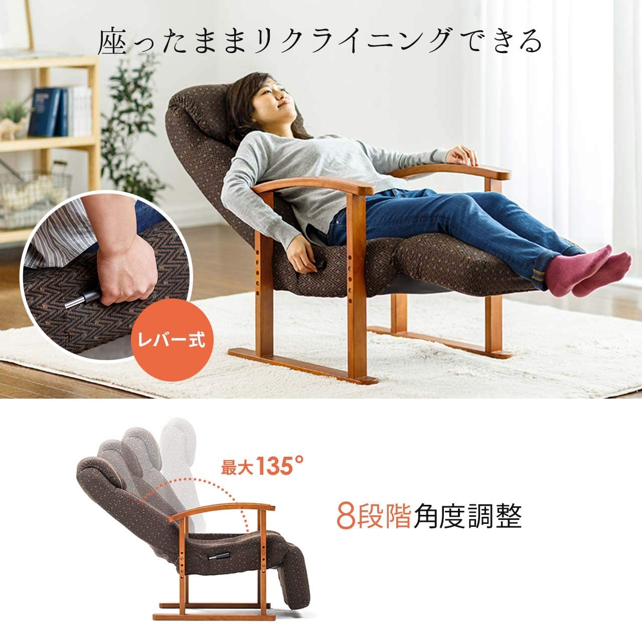 リクライニング高座椅子 2