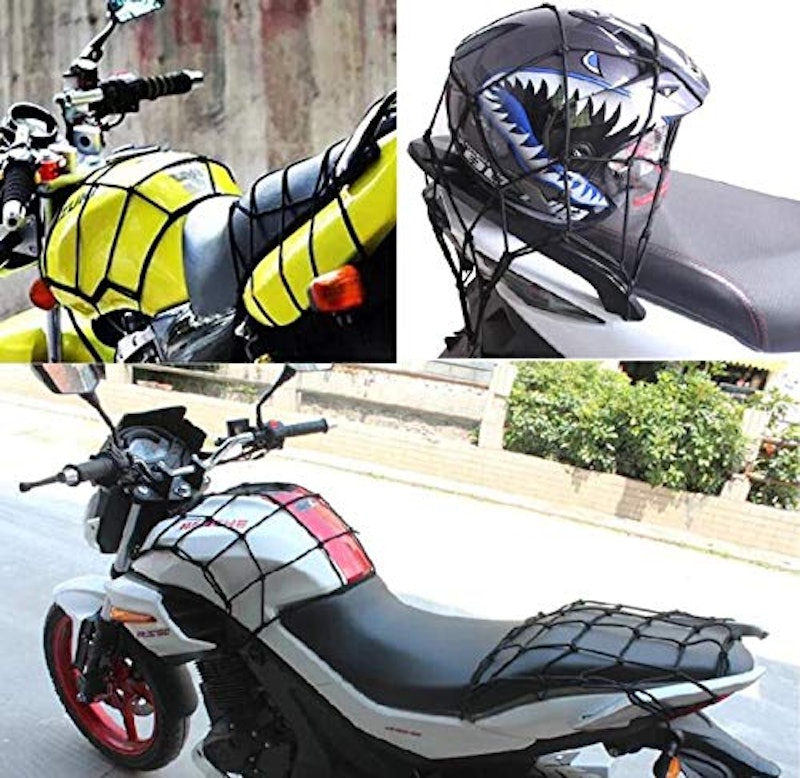 フック付き荷物固定バイクネット 6