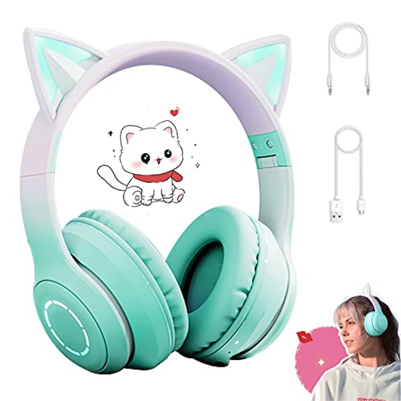 ワイヤレス bluetooth5.1 猫耳ヘッドホン 1