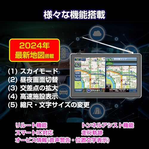 ワンセグチューナー内蔵ポータブルナビ 2