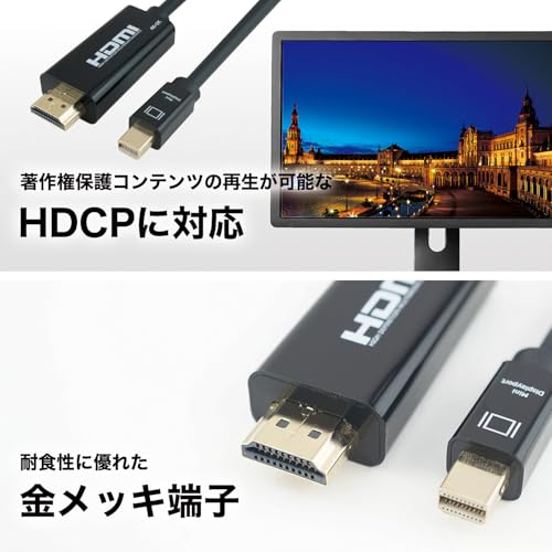  Mini DisplayPort HDMI変換ケーブル 5
