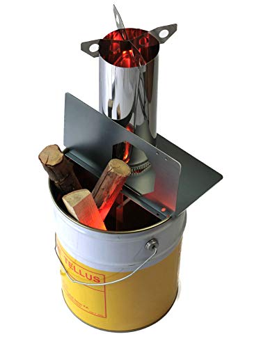 ロケット焚火缶 お庭セット 20Lペール缶付き 2