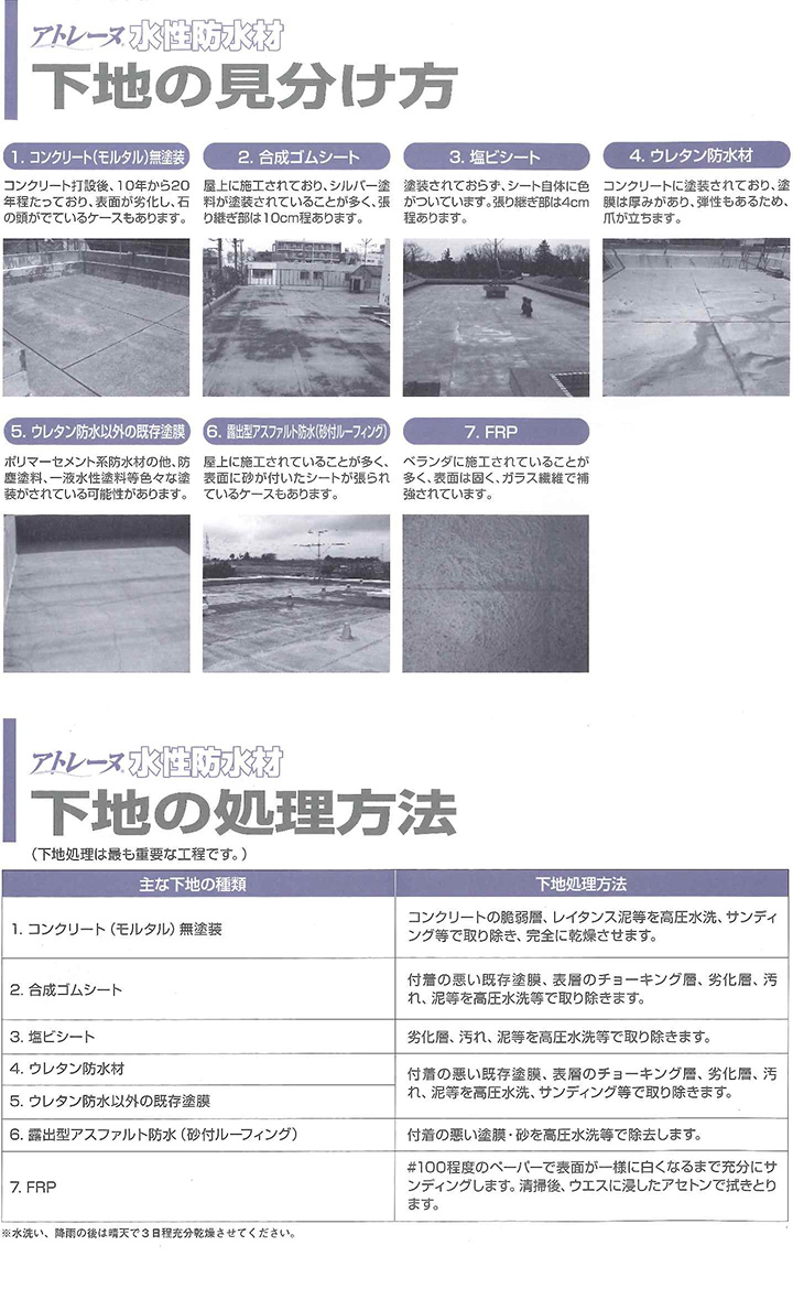 アトレーヌ水性防水材 7