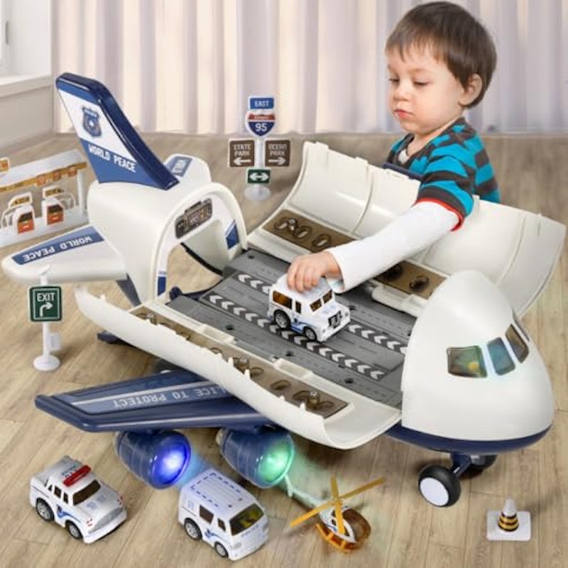 大型飛行機おもちゃ カーゴセット 2