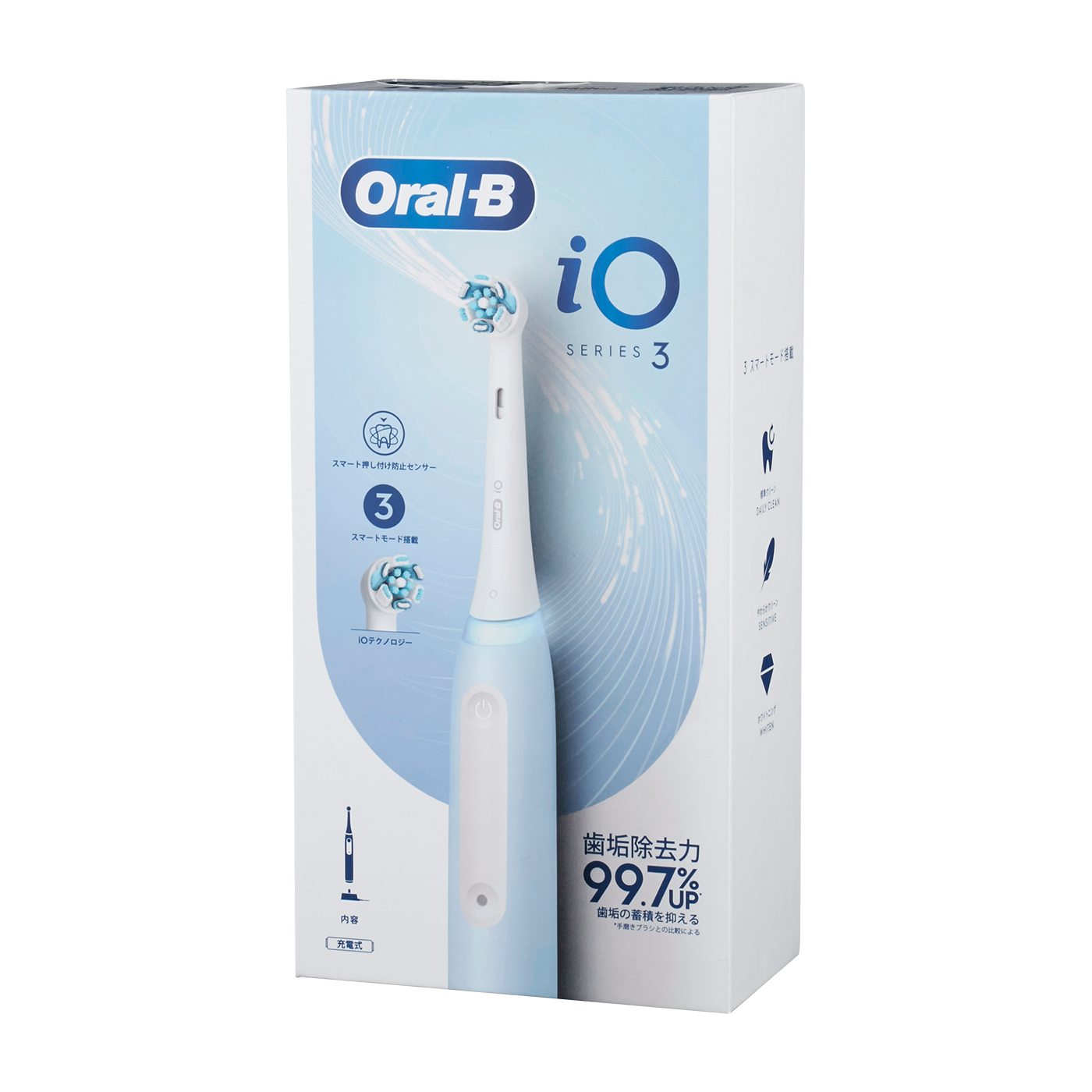 新品 ブラウン IOG31A60IB-FL 電動歯ブラシ オーラルB iO3 Amazon.co.jp: BRAUN iOG31A60IB FL アイスブルー オーラルB iO3 [電動