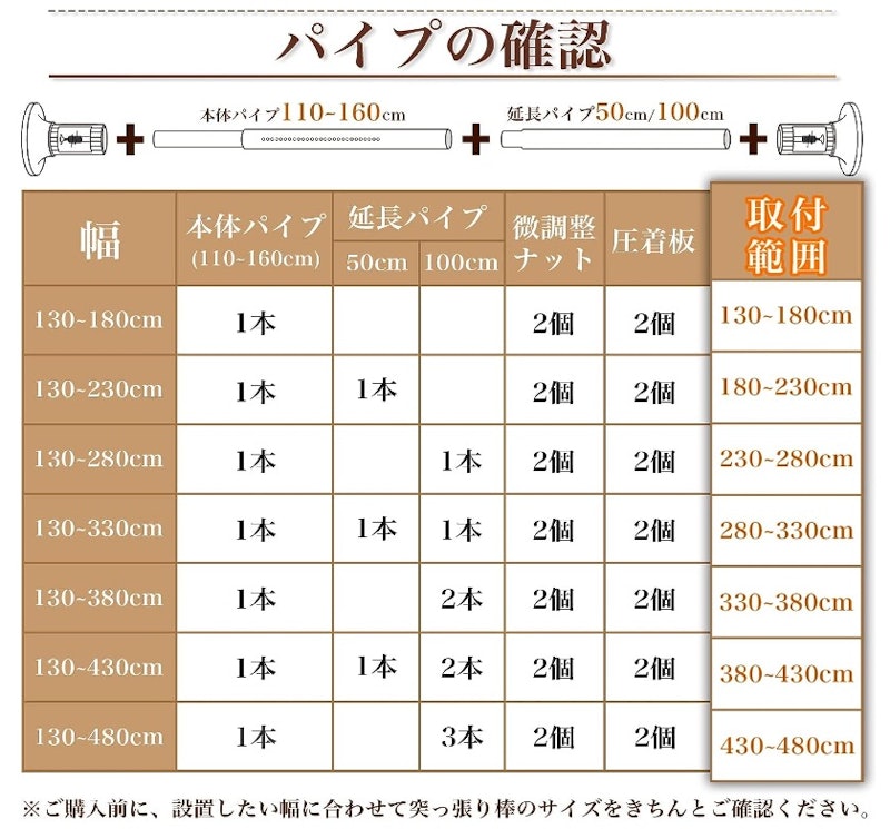 つっぱり棒 3