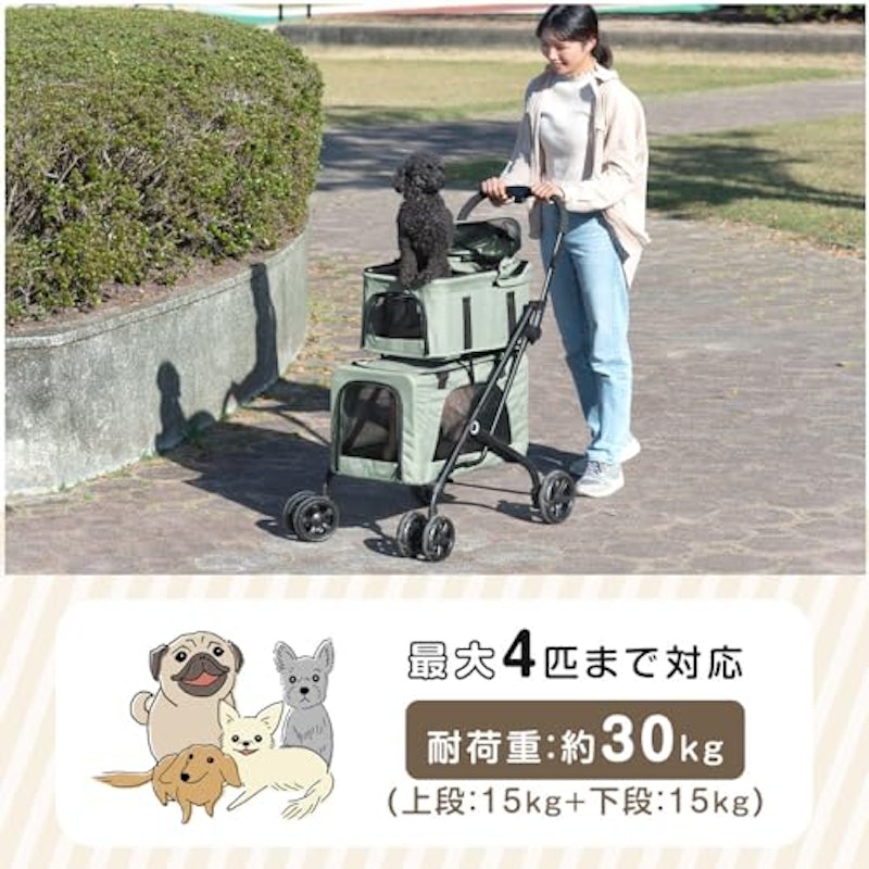 2段式ペットカート 3