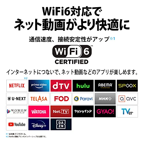 65V型4K液晶テレビ 2