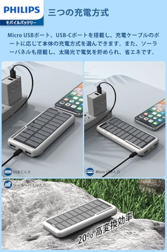 ソーラー モバイルバッテリー 4