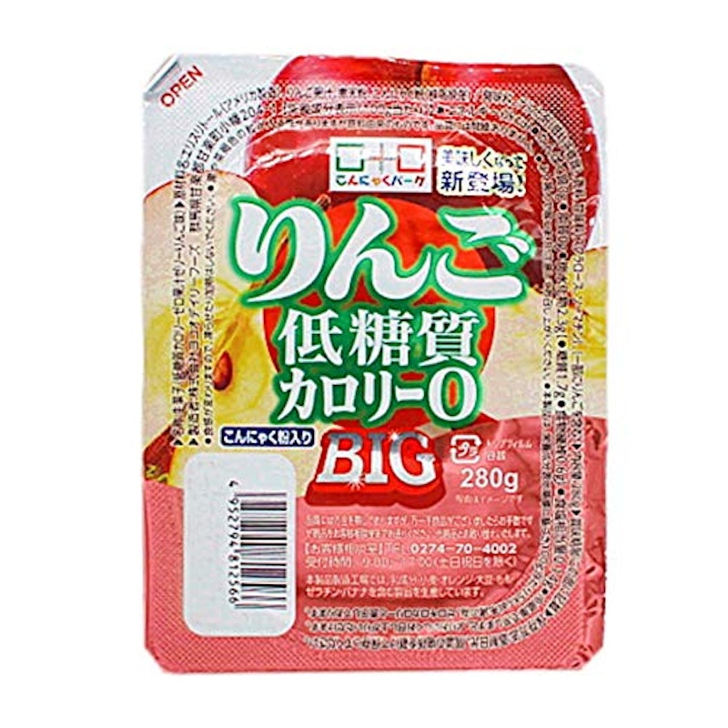 低糖質カロリーゼロりんごゼリーBIG 1