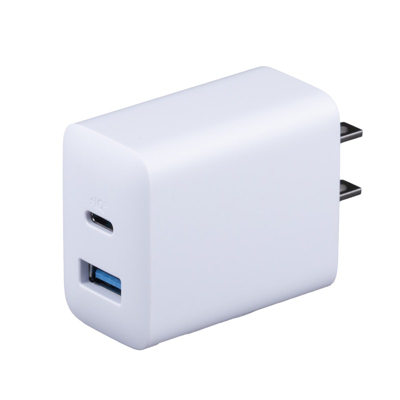 Charger (20W, 2-Port) with USB-C & USB-C ケーブル 1