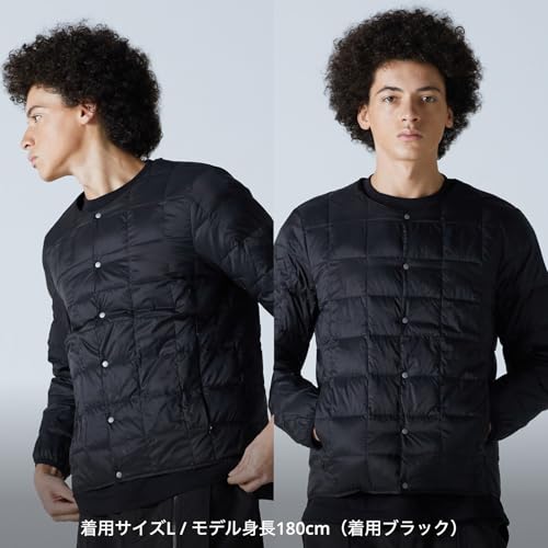 ベーシック クルーネックボタン インナーダウンジャケット 2