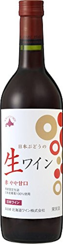 おたる 日本ぶどうの生ワイン 赤 1
