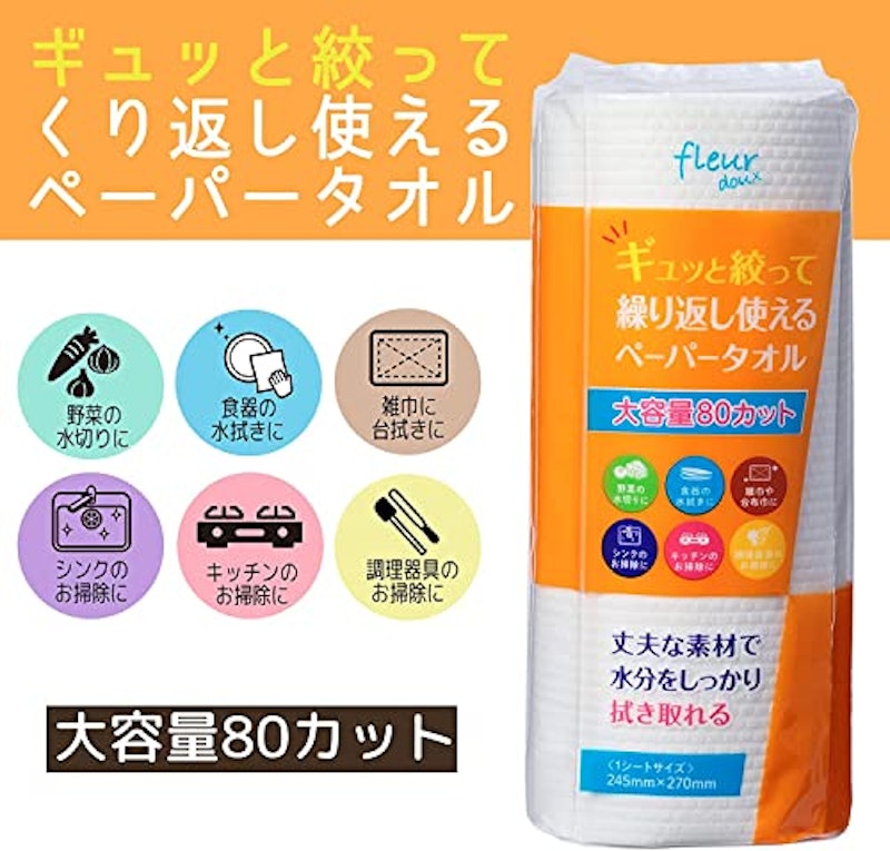 繰り返し使えるペーパータオル 2