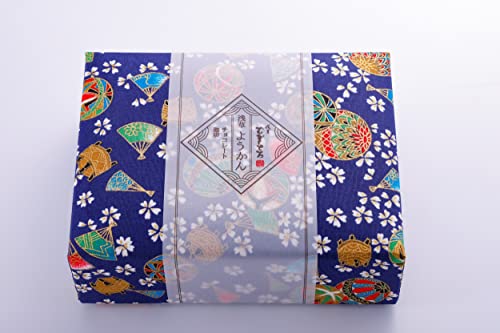 浅草むぎとろ チョコようかん10個 文庫箱紺 2