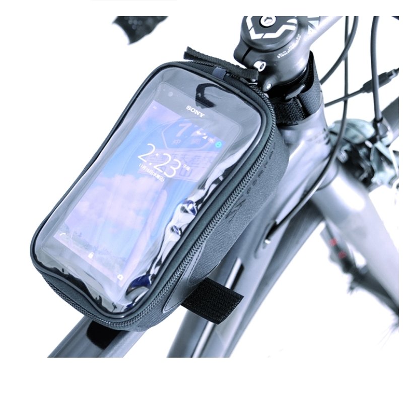 独特な店 バイク ポーチ iPhone全対応 トップチューブバッグ 完全防水 自転車