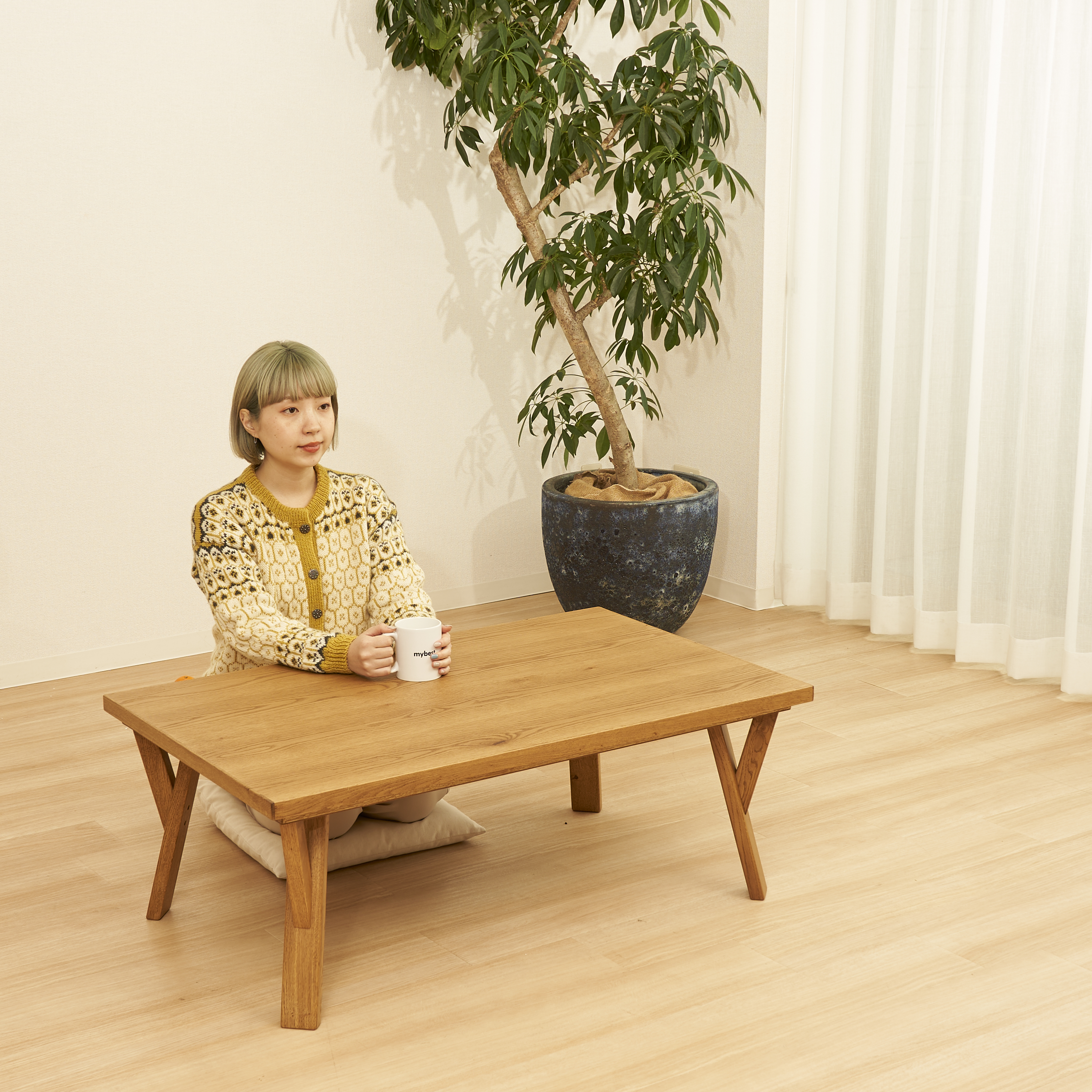 980013 National家具調コタツの天板 天然木 メラミン樹脂80㎝四角