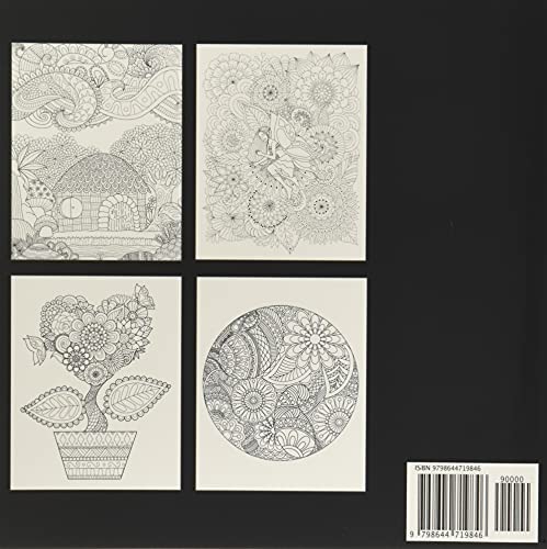 floral Mandala 花曼荼羅の塗り絵 2