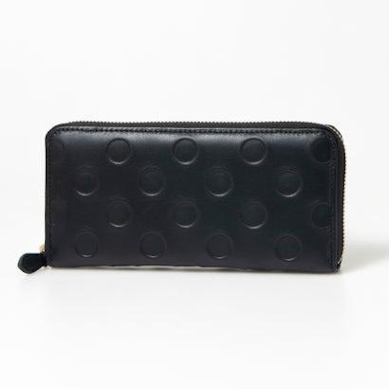 カウレザードット柄長財布 1
