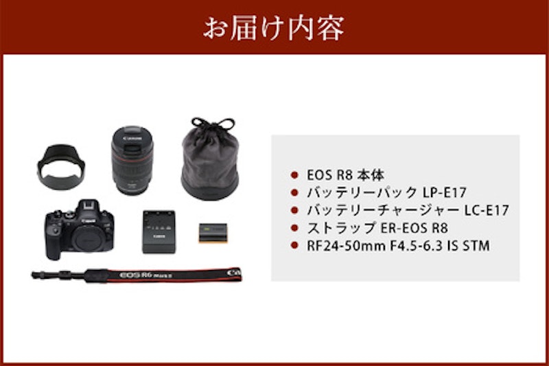 キヤノンミラーレスカメラ EOS R8・RF24-50 IS STM レンズキット 2