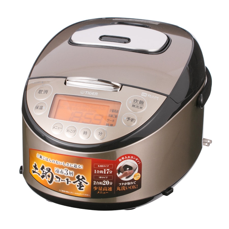 極美品 タイガー 本土鍋 圧力IHジャー炊飯器 5.5合 JPL-S100-KT - 炊飯