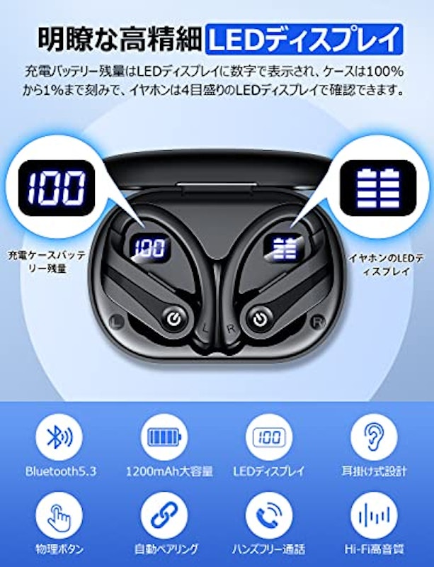 耳掛け式イヤホン 2
