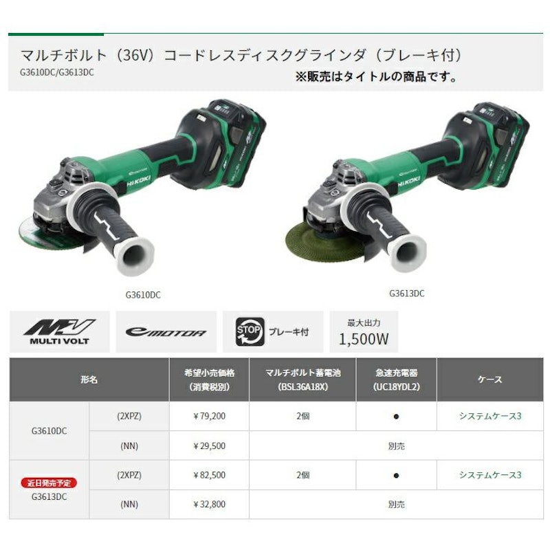 コードレスディスクグラインダ 2