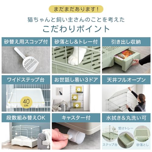 トイレ付き キャットケージ 4