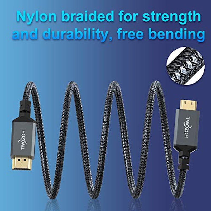 Twozoh Mini HDMI to HDMI ケーブル 3