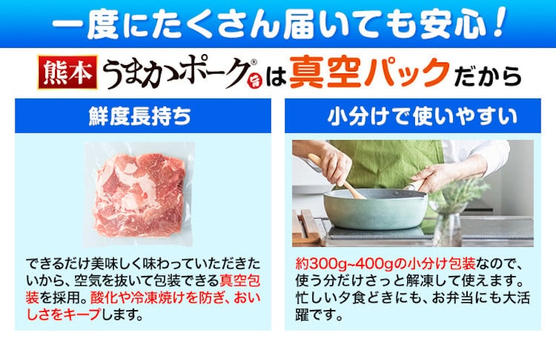うまかポーク切り落とし 選べる1.8kg・3.6kgセット 3