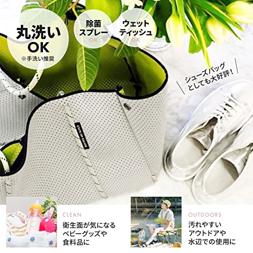 ポーチ付 ネオプレーントートバッグ  2