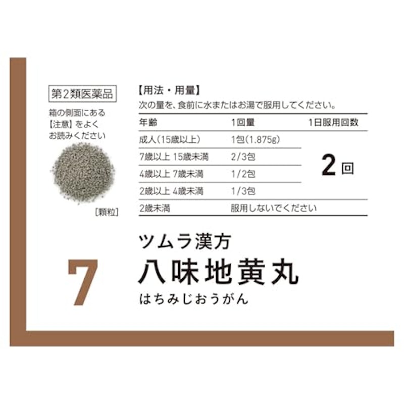 八味地黄丸料エキス顆粒A 2